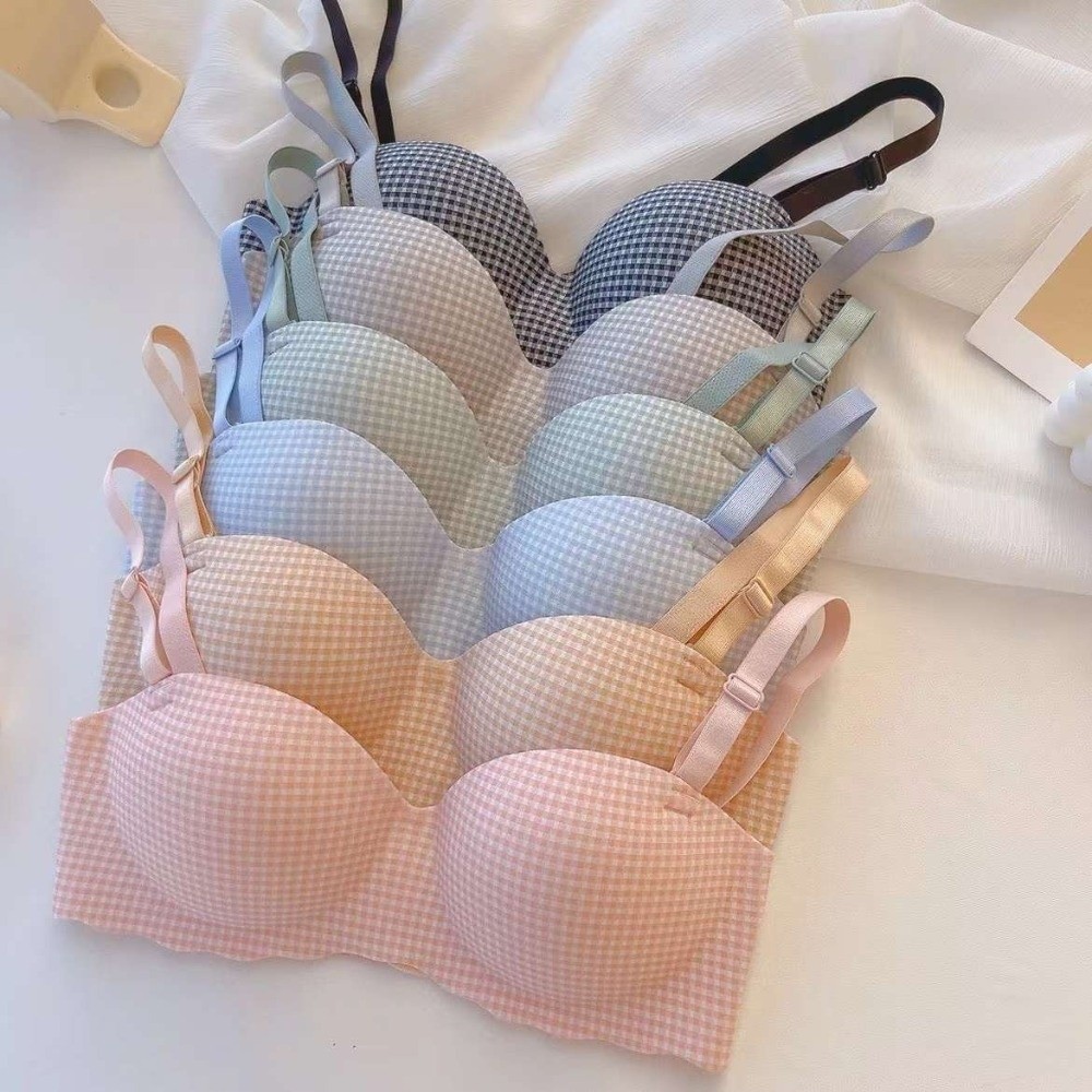 Plunge Bra Push Up - Oddychający, bezszwowy biustonosz, bez fiszbin, bezprzewodowa
