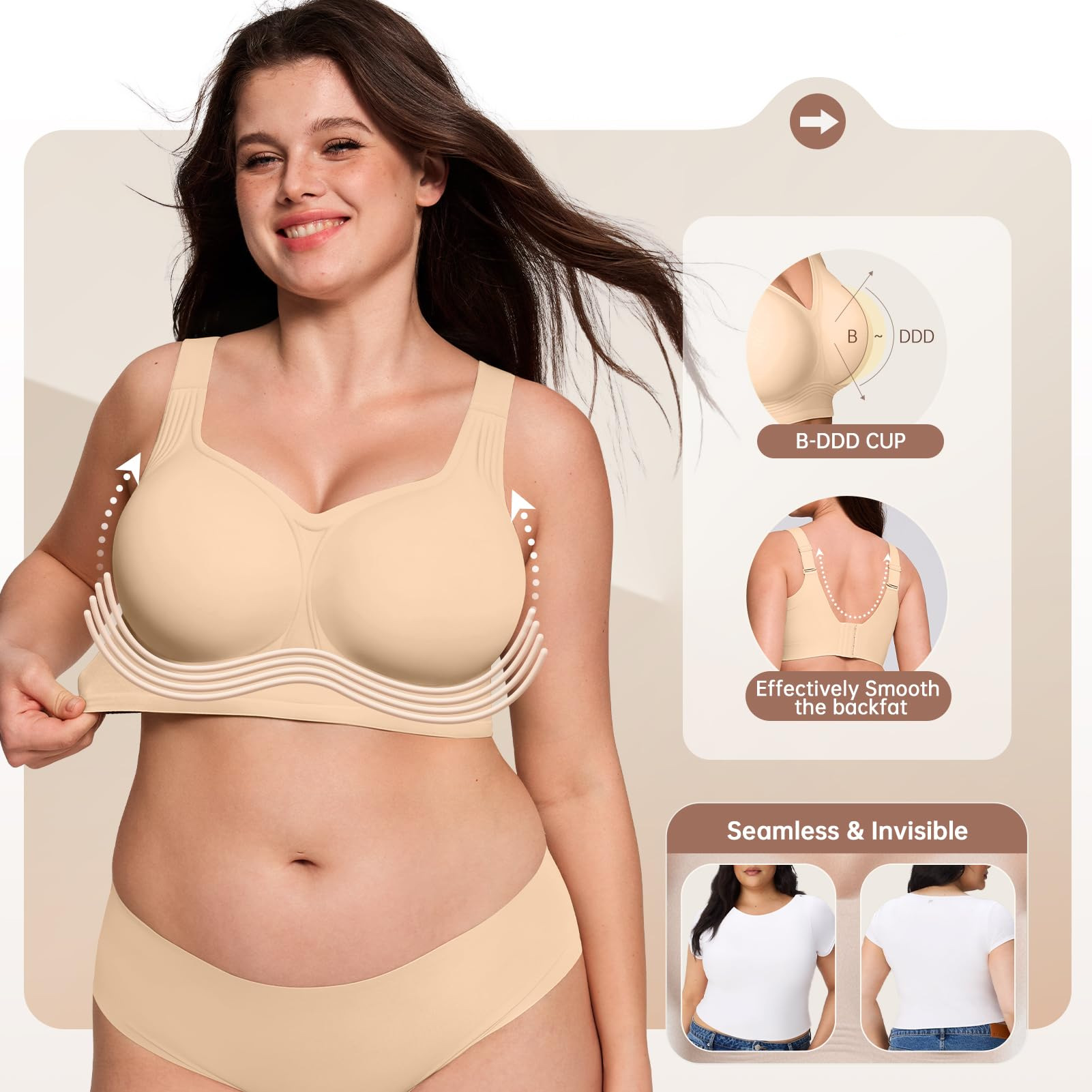 Biustonosz bez fiszbin dla kob – Plunge Bra Push Up recenzja i cena